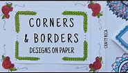 CORNER DESIGNS FOR PROJECTS ❤ BORDER DESIGNS ON PAPER ❤ PROJECT FILE DECORATION IDEAS
