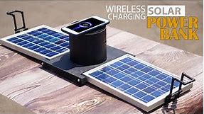 DIY Solar Power Bank with Wireless Charging | Electronics Projects