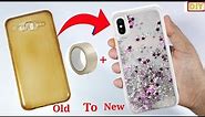 How to make old mobile cover to new mobile cover/DIY Mobile Cover Decoration Easy/Recycle old cover