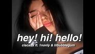 ciscaux - hey! hi! hello! ft. 1nonly & lilbubblegum (Lyrics)
