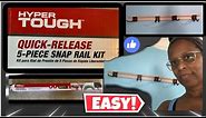 Hyper Tough Quick Release 5-Piece Snap Rail Kit | Install