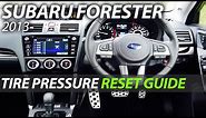 Tire pressure Subaru Forester