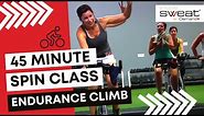 45 Minute Spin® Class: FAT BURNING Indoor Cycling CLIMB Workout | Get Fit Fast