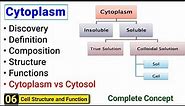 Cytoplasm structure and function | Complete Concept | J Biology