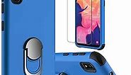 lovpec Compatible with Galaxy A10e Case with Soft TPU Screen Protector, Ring Magnetic Holder Kickstand Shockproof Protective Phone Cover Case for Samsung Galaxy A10e 5.8 inches (Blue)