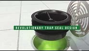 Green Drain™ Waterless Trap Seal for Floor Drains - Easy-to-Install Trap Primer Alternative