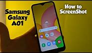 Samsung Galaxy A01 How to screenshot