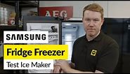 How to Test and Reset the Ice Maker on a Samsung Fridge Freezer