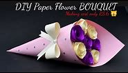 DIY BOUQUET making ideas (easy) / Birthday Gift ideas/Bouquet of Paper Flowers with Paper (Handmade)