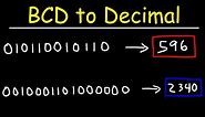 BCD to Decimal Conversion