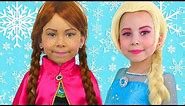 Alice Pretend Princess Frozen Elsa And Anna The Best videos of 2018 by Kids smile tv