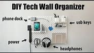 DIY Tech Wall Organizer - IKEA Skadis