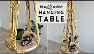 DIY macrame hanging table tutorial │ how to make a macrame table │ macrame new design │ macrame idea
