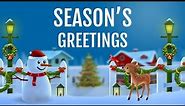 Season's Greetings & Happy Holidays animated greetings