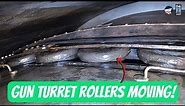 Never Before Seen: 16" Gun Turret ROLLERS MOVING