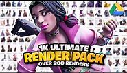 (FREE) 1K ultimate Fortnite render pack | 200+ renders