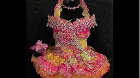 Kaylie’s custom national level ultra Glitz cupcake dress by You Go Girl Pageant Wear