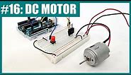 Control a DC Motor with Arduino (Lesson #16)