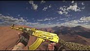 CS:GO AK-47 | Gold Arabesque (Battle-Scarred)