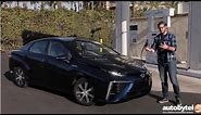 2017 Toyota Mirai Hydrogen Fuel Cell Car Test Drive Video Review