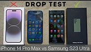 Samsung Galaxy S23 Ultra vs iPhone 14 Pro Max DROP Test | Durability