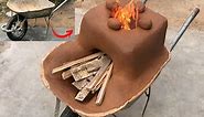 Take advantage of old trolleys - clay and cement - turn them into portable cooking stoves - Motcraft - Great Idea for making stove - DIY