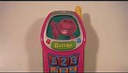 2002 Mattel Barney the Purple Dinosaur Talking Light Up Toy Phone