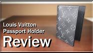 Louis Vuitton Passport Cover Review | Monogram Eclipse