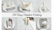 EASY Napkin Folding Tutorials for beginners!