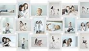 HELLO LAURA Photo Collage Frame for Wall 4x6 Picture Frame Collage Wall Decor Family Picture Frames for Wall Gallery Wall Frames Collage Picture Frames Display Multiple Photos - White