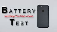 iPhone 7 - Battery Life Test Review! (watching youtube videos)