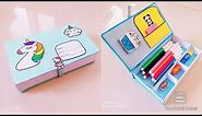 DIY How very easy paper pencil box ❤ compass box craft idea