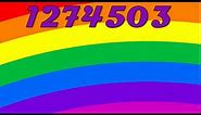 Numbers 1 to 2000000 (Colorful Rainbow Edition)