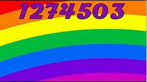 Numbers 1 to 2000000 (Colorful Rainbow Edition)