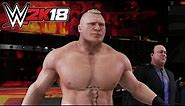 WWE 2K18 - Brock Lesnar (Entrance, Signature, Finisher)