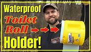 Waterproof Toilet Roll Holder [ Improved Design! ]