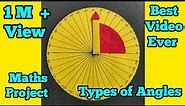 How to make a Mathematics Angle Project//Types of Angles //Math Working Model //Angle Clock//