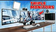 Building This EPIC Triple Monitor Gaming / Streaming Setup