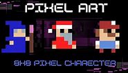 🧙🏻‍♂️8x8 Pixel Characters Aseprite: keep it simple