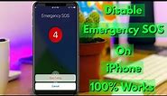 How to turn off emergency sos on iphone ios 15.4 | Your iPhone initiated Emergency SOS