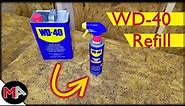 Refilling a WD-40 Spray Bottle