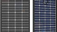 JJN Bifacial 200 Watt Solar Panel 12V 10BB Monocrystalline Solar Panels High Efficiency Solar Module for RV Home Battery Charging Farm Trailer Camper Marine Off Grid System Single Piece
