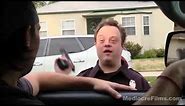 Put the chromosomes in the bag! Police man with Down syndrome