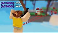 using EVERY HACK against an AC MOD (Roblox Bedwars)