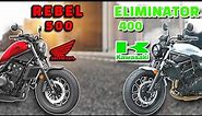 Honda Rebel 500 vs Kawasaki Eliminator 400 | Is it a Rebel killer? | Specification Comparison