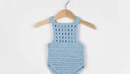 Crochet Baby Romper - Blue Orchid | Croby Patterns