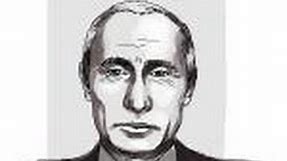 How to draw Vladimir Putin