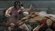 Eren Titan & Mikasa vs Armored Titan - Attack on Titan Season 2 [60fps]
