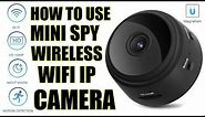 How to use Mini Spy IP Camera Wireless WiFi HD 1080P Hidden Home Security Night