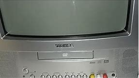 My Toshiba TV with Built in DVD Player Demonstration Video